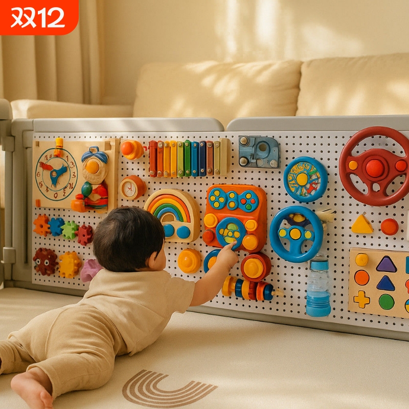 洞洞板儿童玩具忙碌板diy配件