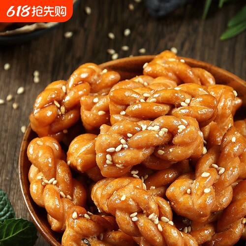 香酥小麻花香脆可口好吃不贵