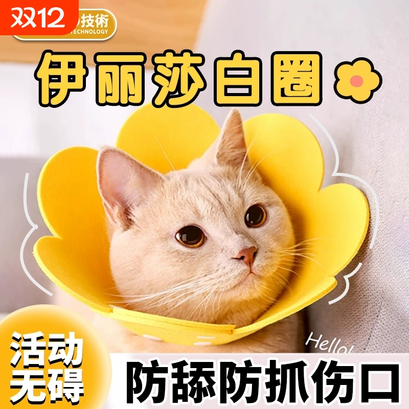【猫咪伊丽莎白圈】绝育项圈伊利沙白圈防舔颈圈头套狗狗宠物脖圈