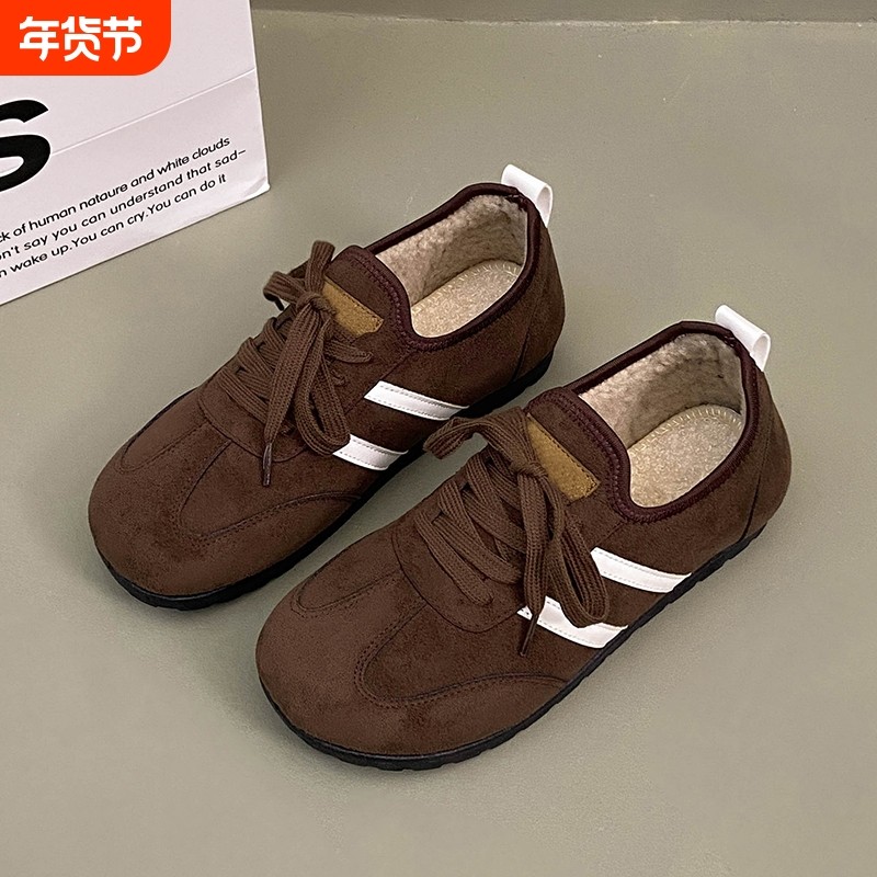 时尚百搭棉鞋女2025加厚乐福鞋保暖防滑雪地靴棉靴黑色平底不累脚,女鞋,时装靴,淘宝优惠券,粉丝福利购,淘宝优惠卷