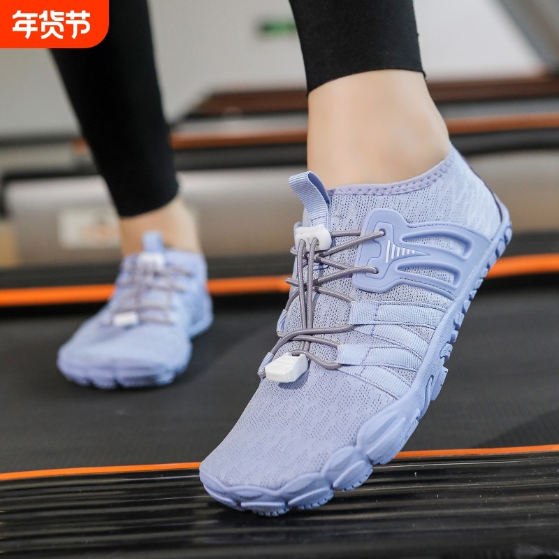 室内健身鞋男女防滑耐磨跑步机专用运动鞋减震软底瑜伽跳绳训练鞋