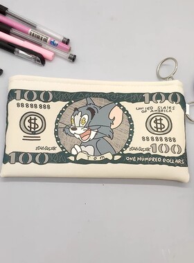 杰瑞大容量钱包ins汤姆猫猫和老鼠小学生高颜值男女孩零钱动漫