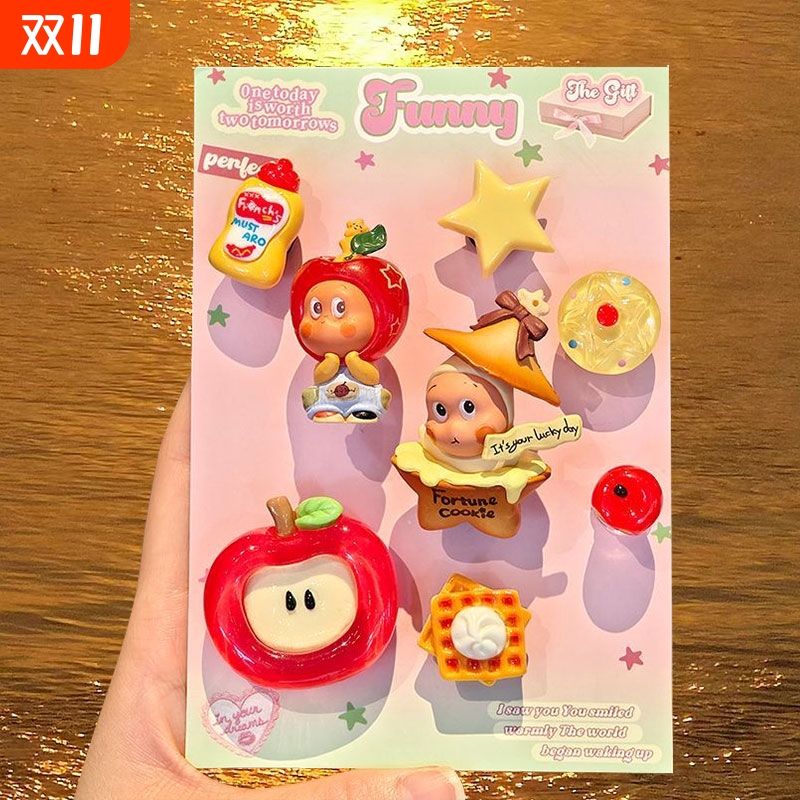 立体星星人洞洞鞋配饰改娃萌粒diy鞋花套装装饰适配crocs卡扣配件