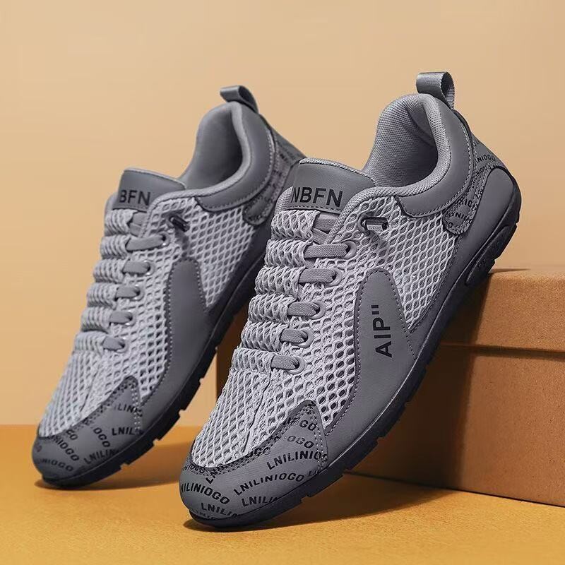 男鞋2025夏季透气男士新款阿甘豆豆鞋休闲网面运动鞋百搭潮流潮鞋