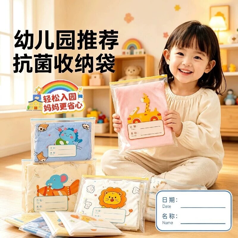 幼儿园衣服收纳袋儿童必备用品防尘防水密封旅行脏衣服分装袋衣物