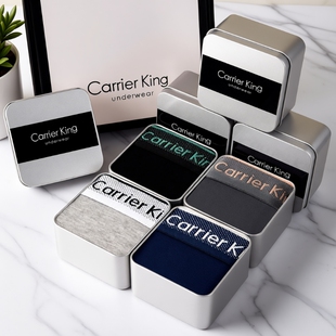 衩男生送礼送礼物情人节冰丝平角舒适 男莫代尔短裤 四角男士 内裤