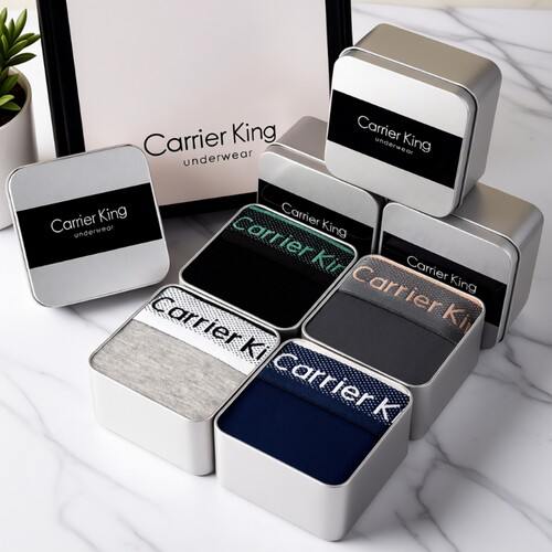 四角男士内裤男莫代尔短裤衩男生送礼送礼物情人节冰丝平角舒适