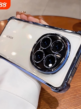 超防摔适用荣耀magic7手机壳荣耀magic6pro新款7 Pro透明高级感magic5镜头全包魔术4气囊硅胶外壳男女软套薄