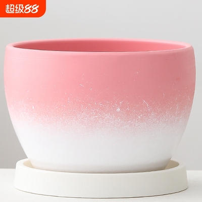 新款陶瓷花盆特大号北欧风格创意室内外发财树绿萝盆栽花盆清仓