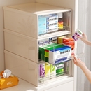 透明药箱药物收纳盒抽屉式 医疗箱 桌面药品收纳柜大容量家用家庭装