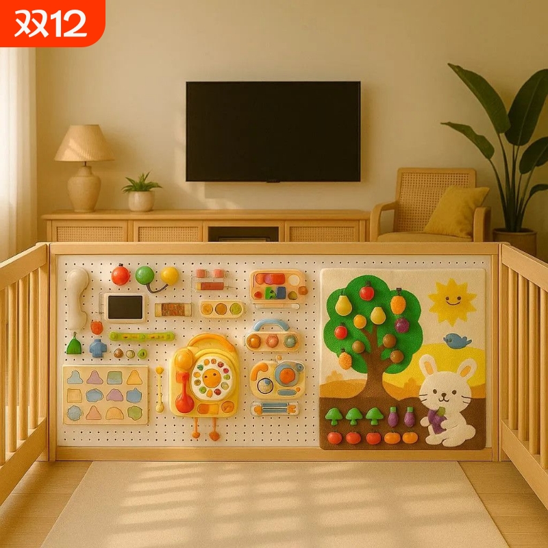 毛毡板忙碌板宝宝玩具水果切切乐