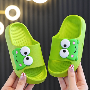 外出洗澡居家内防臭防滑男童厚底外穿亲子抗菌凉拖鞋 儿童拖鞋 夏季