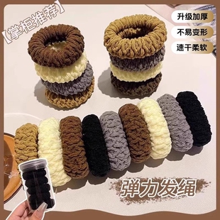 高马尾发绳扎头发皮筋女2026新款高端头绳高弹力耐用皮套发圈头饰