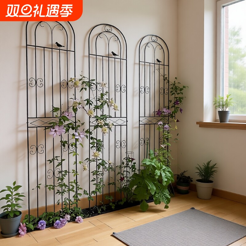 绿萝植物攀爬架爬藤架户外庭院网格铁艺花架花园月季花支架阳台