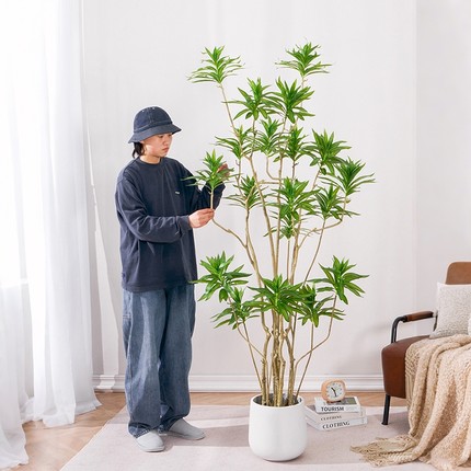 百合竹仿真绿植盆栽大型室内装饰花摆件客厅落地高级仿生假树植物