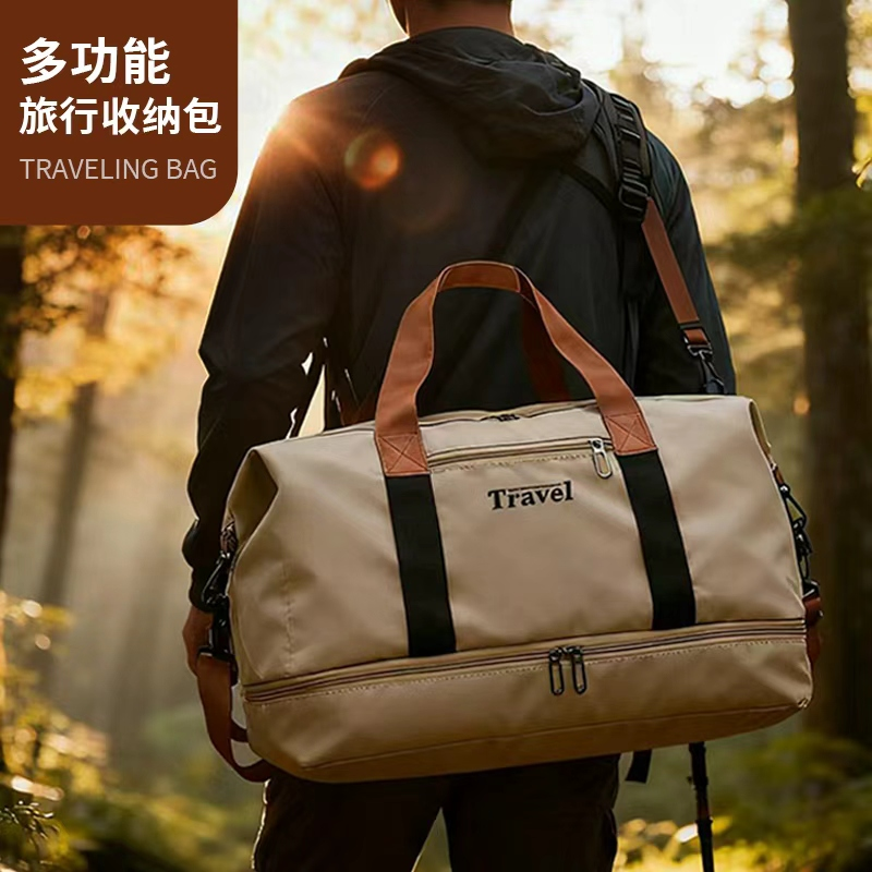 短途旅行包手提外出时尚大容量行李袋出差旅游轻便手提运动健身包