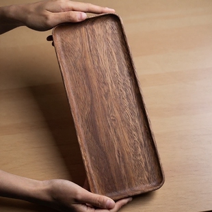 相思木茶盘茶具托盘实木质长方形家用托盘装饰点心盘糖果盘瓜子盘