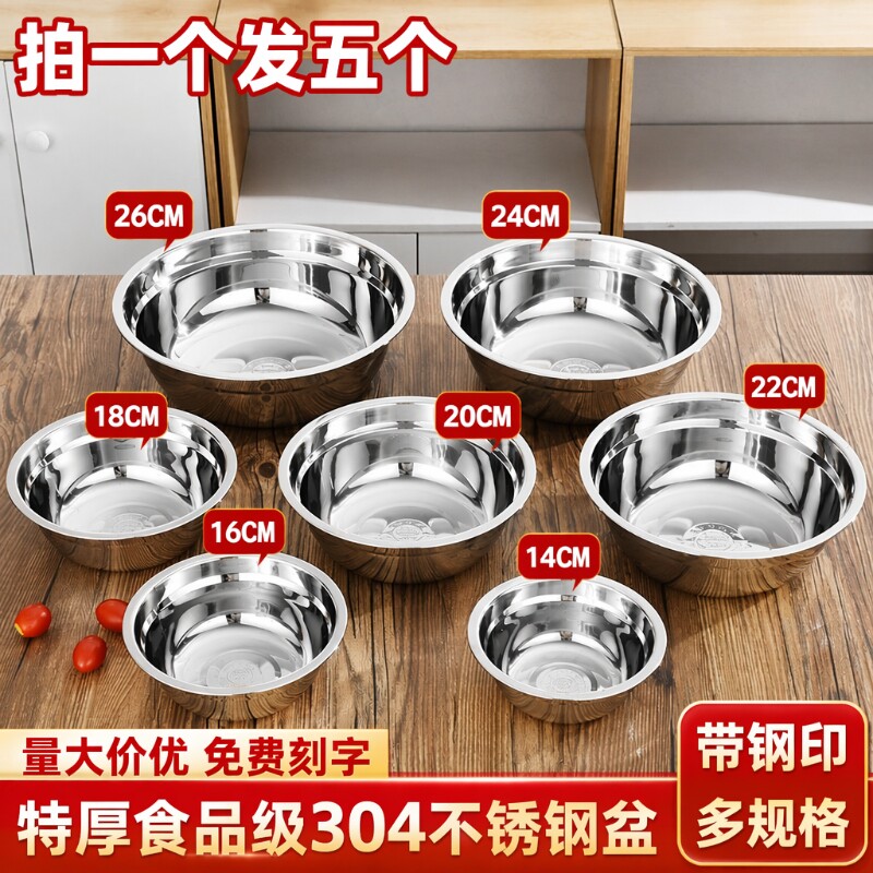 304不锈钢加厚汤盆|万人加购图片