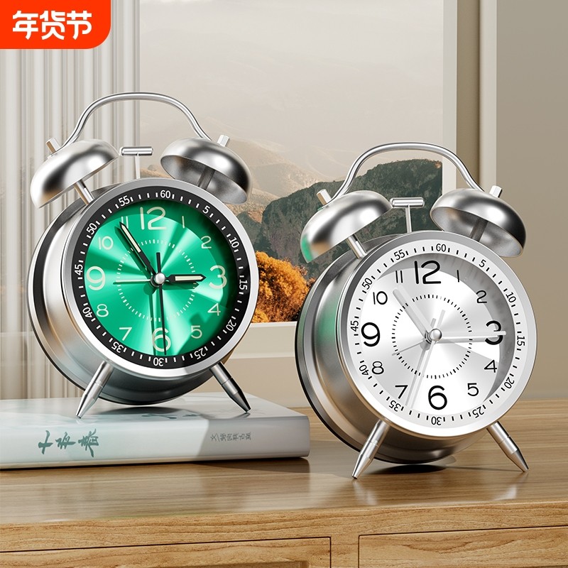 2026新款静音夜光闹钟学生专用床头卧室桌面时钟强力叫醒起床神器,家居饰品,台钟/闹钟,淘宝优惠券,粉丝福利购,淘宝优惠卷