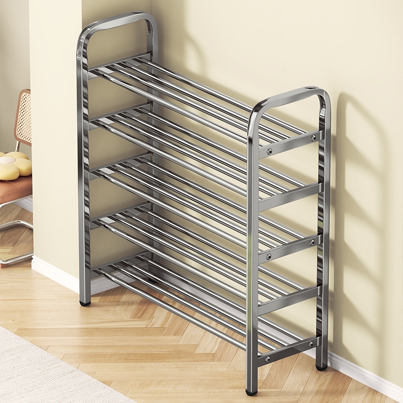 新升级！加粗不锈钢多层鞋架。