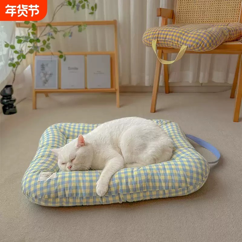 软垫猫窝四季通用猫猫睡垫猫垫子睡觉用小猫幼猫奶猫趴趴垫床垫厚,宠物/宠物食品及用品,猫窝/屋/帐篷/沙发,淘宝优惠券,粉丝福利购,淘宝优惠卷