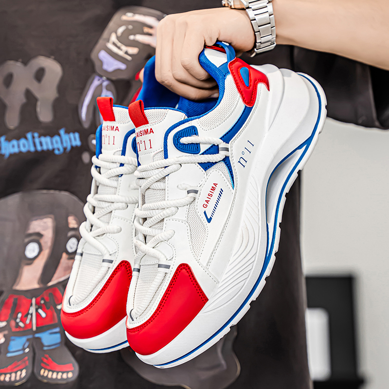 鞋子男鞋2025秋冬季新款厚底休闲老爹鞋轻便软底减震跑步运动潮