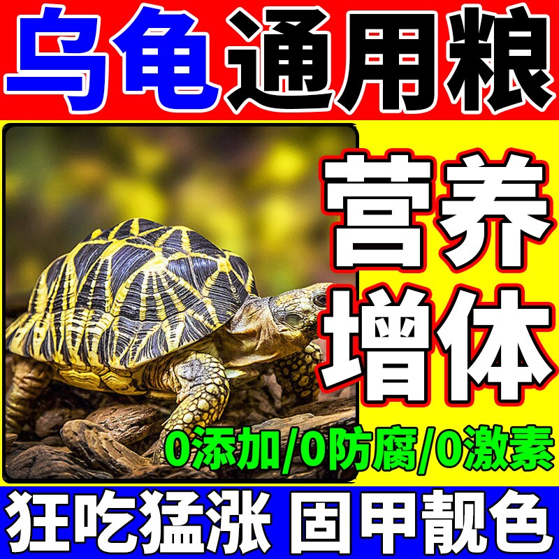 乌龟通用粮家养平胸半水乌龟促长固甲爆花防拒食腐皮暴毙营养主粮