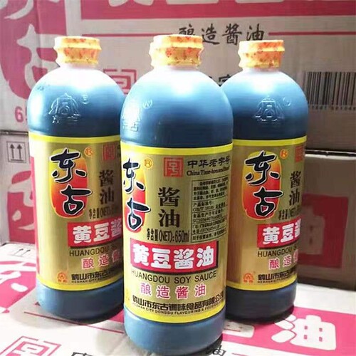 东古酱油黄豆650ml家用酿造调味凉菜炒菜正品传统大豆老抽老字号