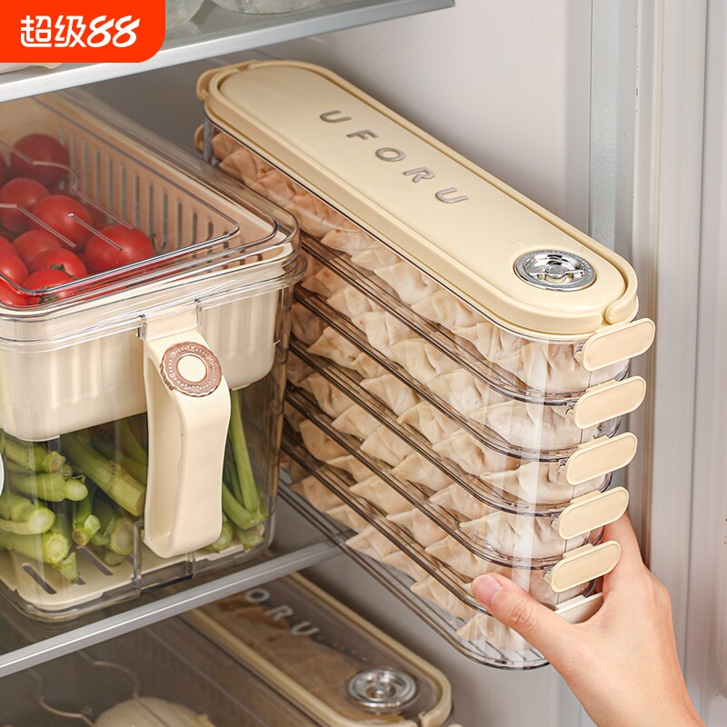 饺子盒家用食品级冷冻专用收纳盒图片
