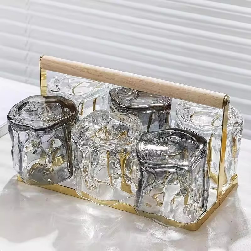 ins扭扭杯玻璃轻奢高颜值网红杯子家用客厅水杯具耐热喝水泡茶杯