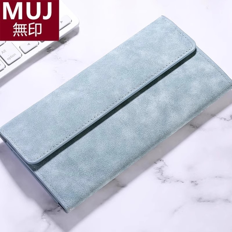 日本无印MUJ男士长款钱包2025新款多卡位钱夹多功能男生卡包一