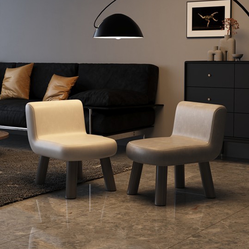 SAMEDREAM设计师沙发椅轻奢风木质小矮凳 松木材质沙发脚凳 家用