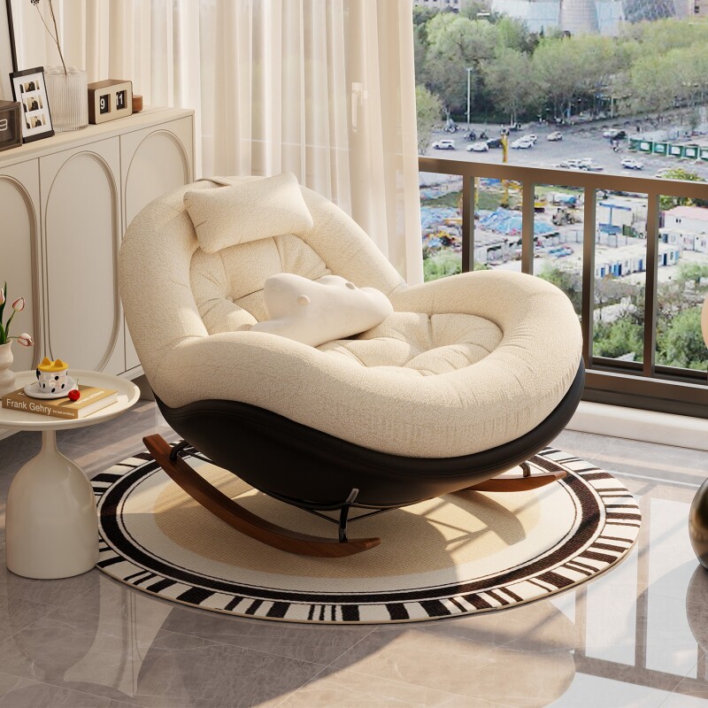 摇椅躺椅家用阳台休闲单人客厅2025新款懒人摇摇椅沙发椅可睡蛋壳