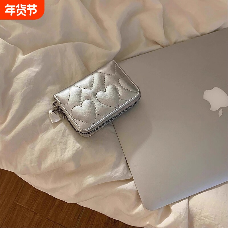 新款小巧多卡位卡包薄款多功能学生证件硬币零钱包卡夹女防消磁