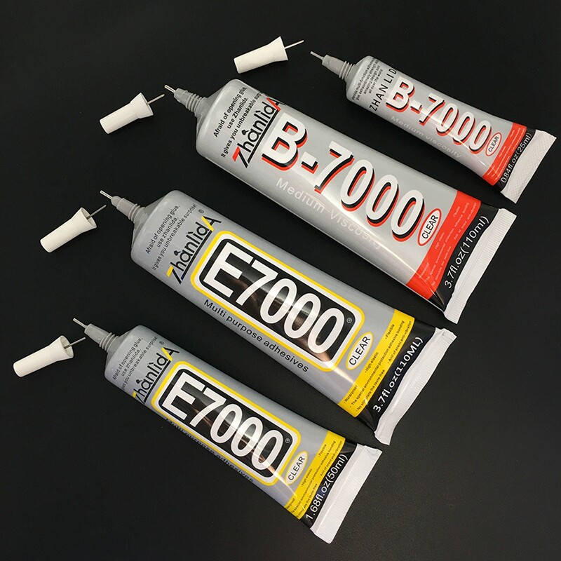 强力粘合E7000布料胶水饰品胶粘衣服珠宝石镶嵌发夹B7000透明软胶