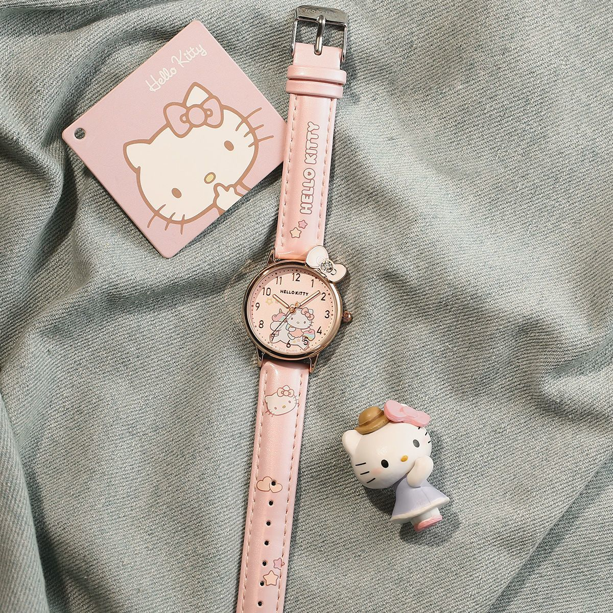 凯蒂猫手表女初高中学生腕表HelloKitty防水考试石英表女生