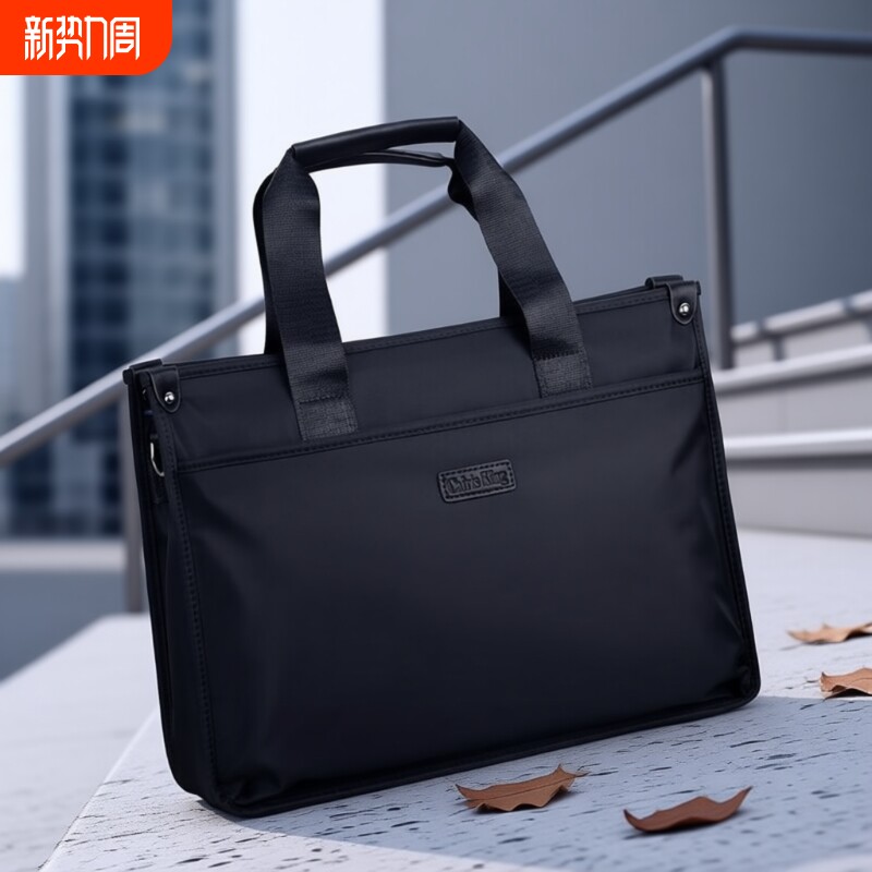 公文包男士手提包公务包电脑旅行包帆布会议包商务包包牛津布钱包