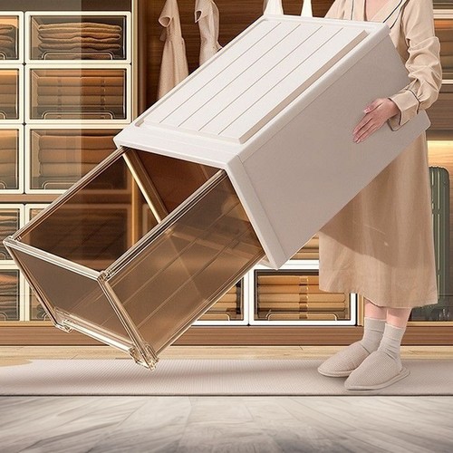 抽屉式家用透明衣物收纳箱