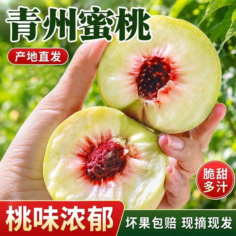脆甜多汁青州蜜桃|超6000次加购