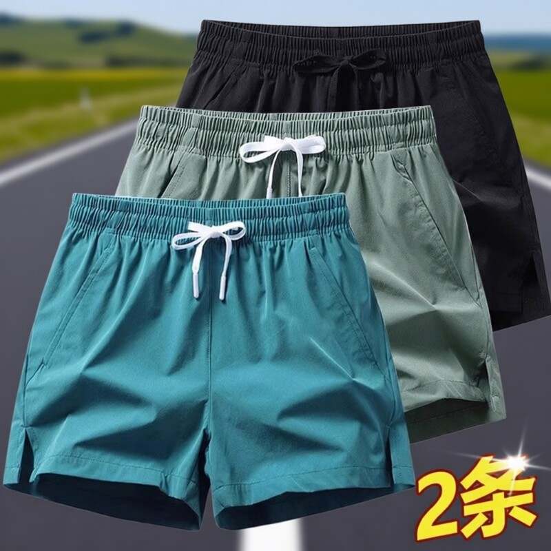 夏季薄款运动短裤男女同款图片
