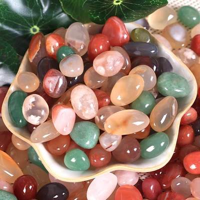 天然鱼缸五彩底砂石|千人加购