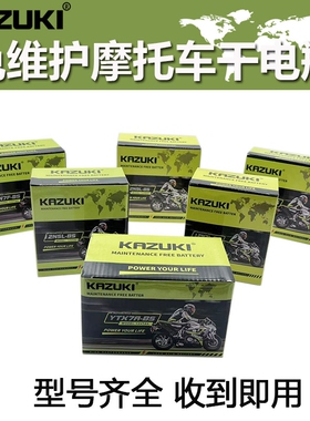 摩托车电瓶12V5A7A9A12A免维护干电瓶110/125/150弯梁跨骑踏板车