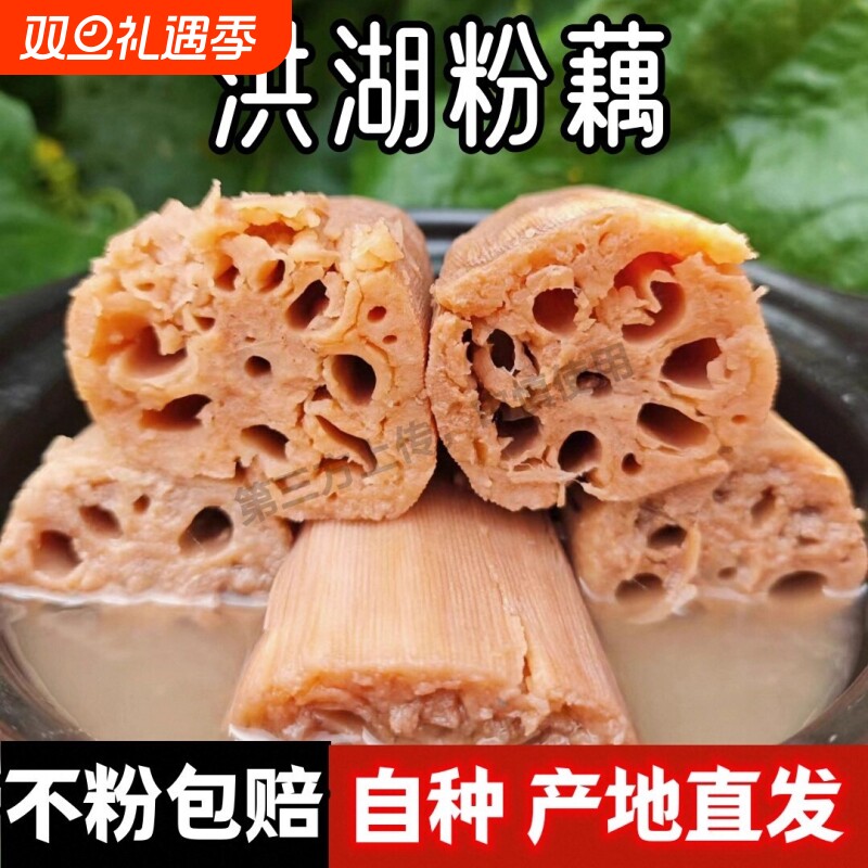 正宗湖北洪湖煲汤粉藕九孔藕莲藕新鲜粉藕糯米糖藕面藕不粉包赔