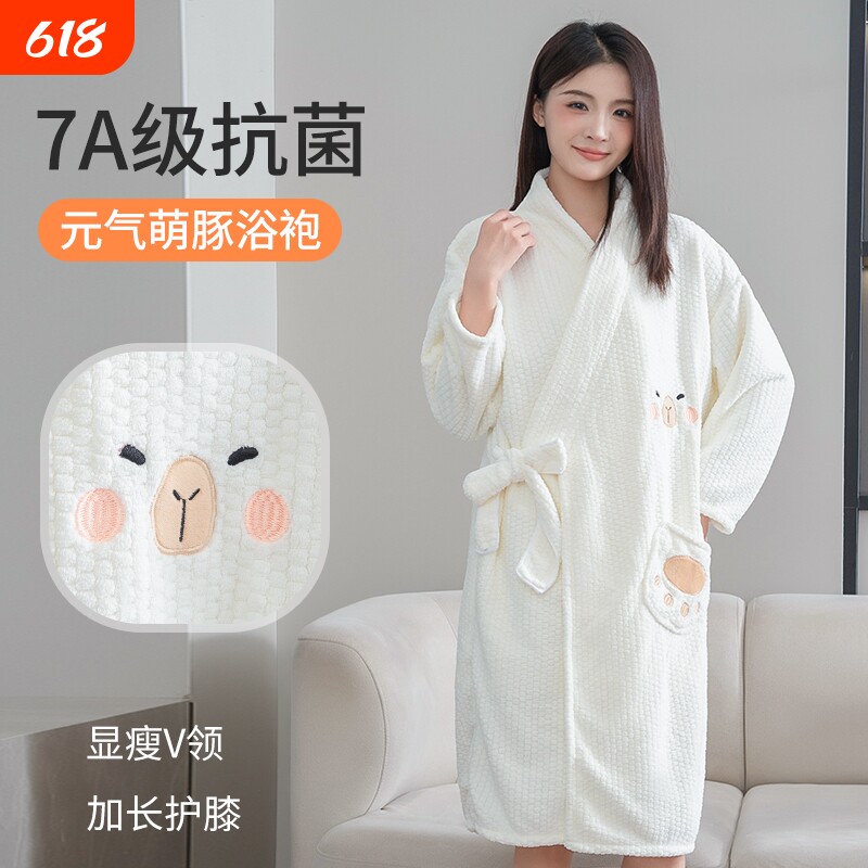 浴巾可穿式吸水洗澡柔软速干浴袍2025新款女秋冬季家用不掉毛浴裙