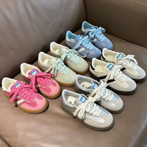 意尔康心选复古德训鞋女2026年新款爆款春夏季透气厚底百搭鞋子小