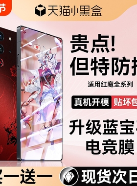适用红魔9pro钢化膜10pro+手机膜10sPro全屏防窥膜10pro+高清磨砂9SPro+抗指纹9SPro电竞游戏9S屏幕保护贴膜
