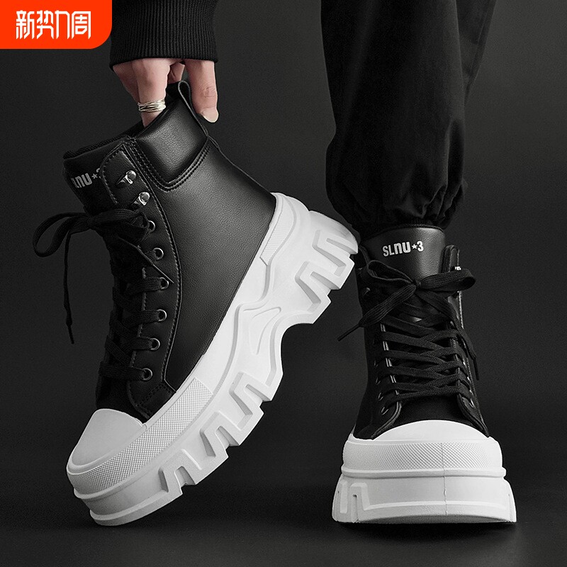 SLNU32026新款鞋厚底增高休闲运动男女款鞋小个子瞬间变高帮