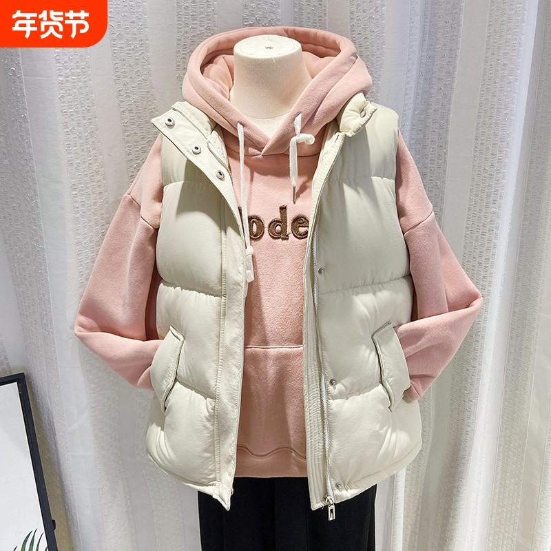羽绒棉马甲女士秋冬季2025新款学生时尚坎肩百搭外套外穿背心马夹,运动服/休闲服装,棉马甲,淘宝优惠券,粉丝福利购,淘宝优惠卷