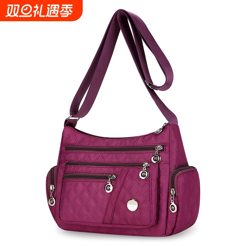 中老年尼龙做生意的女士妈妈包女日韩大容量新款牛津布单肩斜挎包