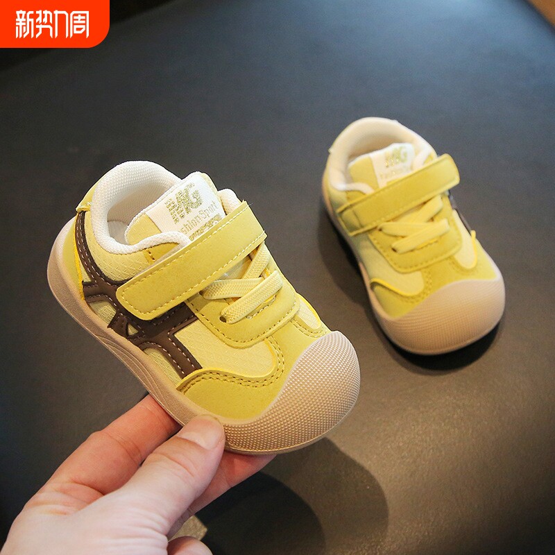 2025婴幼儿秋款软底透气学步鞋女宝宝防滑运动鞋男小童单鞋魔术贴